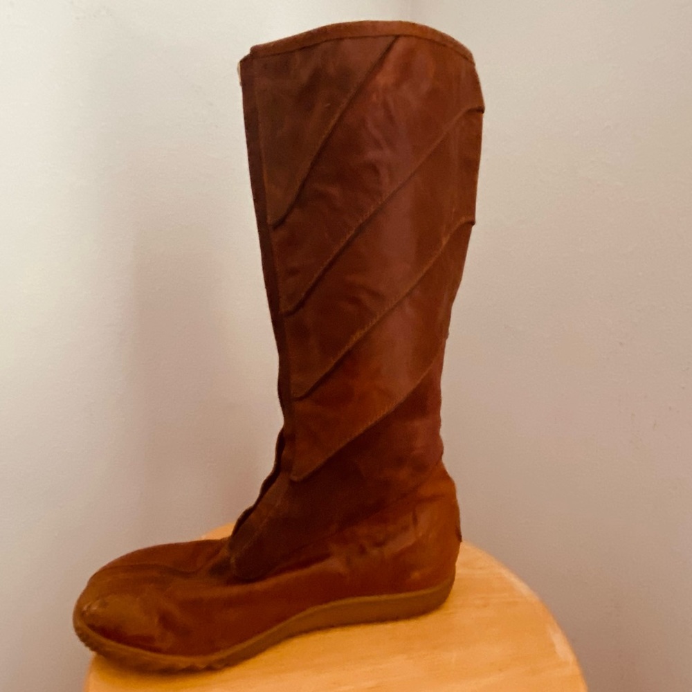 SOREL FIRENZY brown leather high boot - Picture 2 of 5
